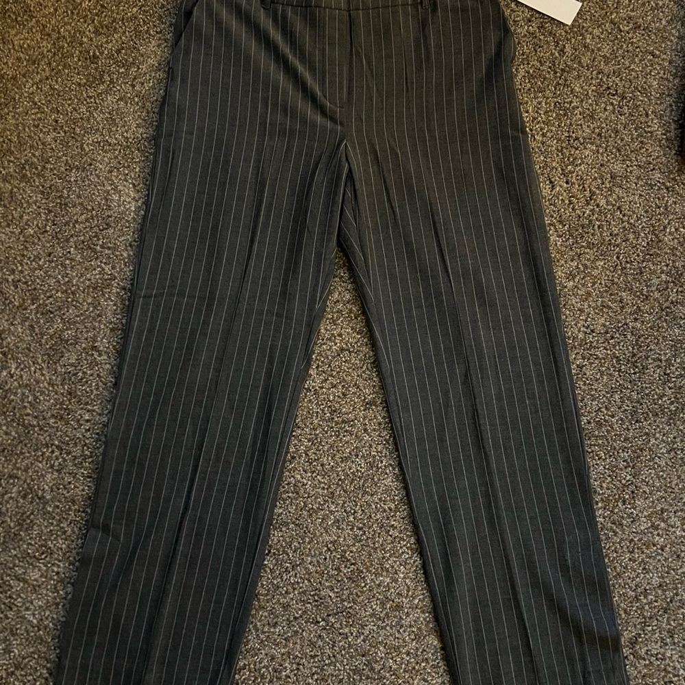 Women’s Gray Pinstripe Pants
